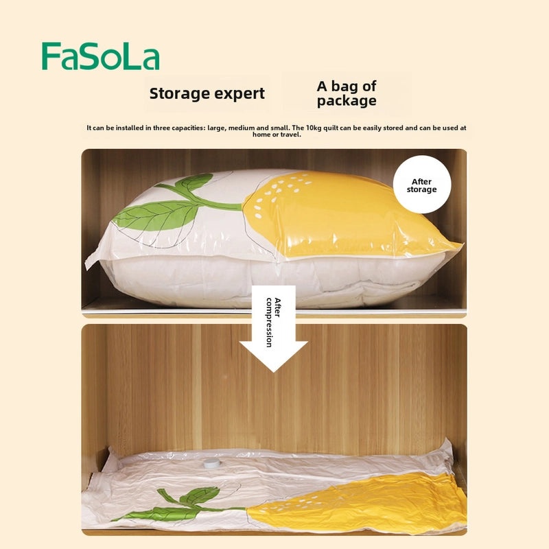 FaSoLa Vacuum Storage Bag for Clothes Quilts Thickened Dustproof Moisture-proof Compression Organizer|Home Storage & Organization