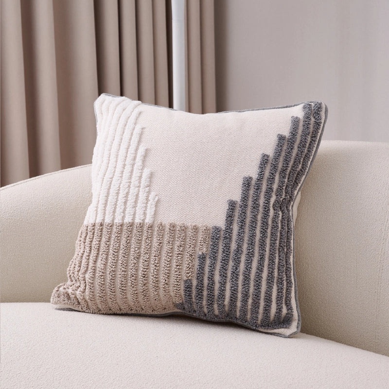Geometric Stripe Cotton Linen Pillow Covers for Couch Sofa Decor | Home Decor & Pillow Covers