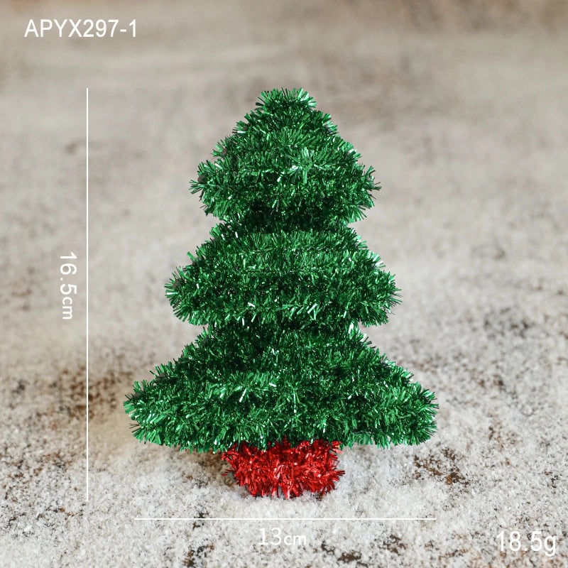 Hong Kong Heng New Christmas Ribbon Cone Tree Desktop Decoration Party Supplies Festive Atmosphere|Holiday Decorations