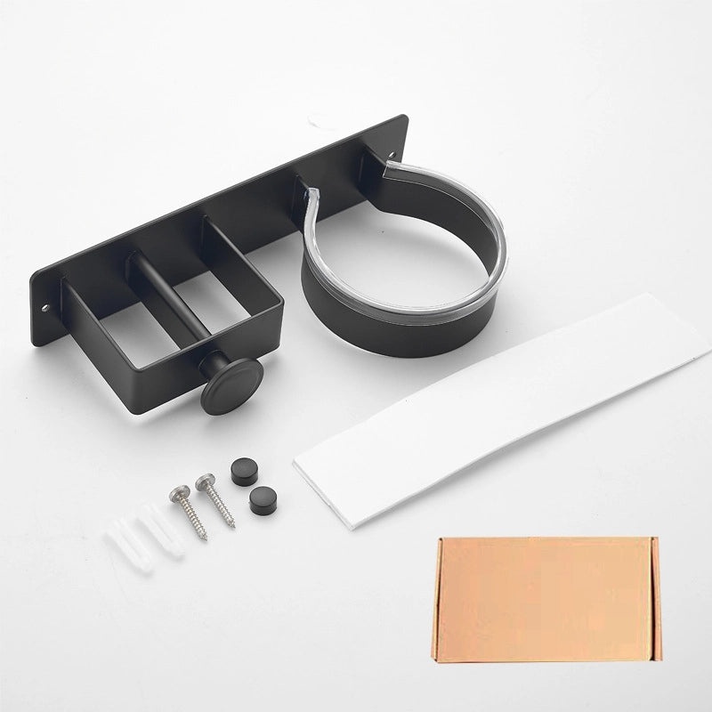 Minimalist Solid Color Aluminum Hair Dryer Holder Rack|Bathroom Accessories