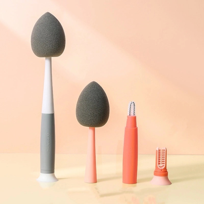 Elegant Geometric PP TPR Cup Brush for Household Cleaning | Home Cleaning Tools