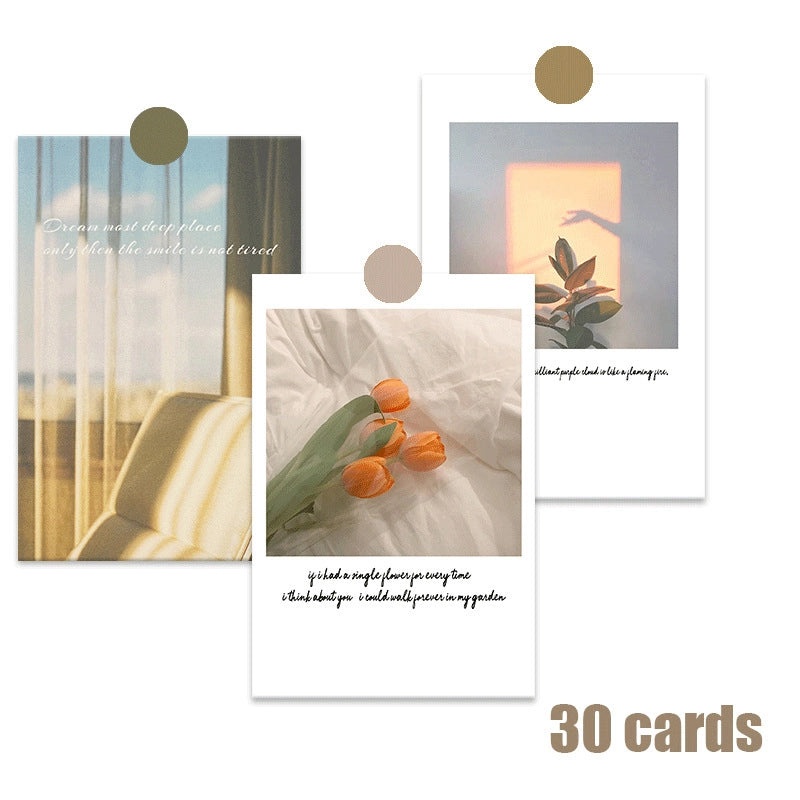 Elegant Pastoral Landscape Paper Cards Set for Home Daily Use and Party Invitations | Party Supplies