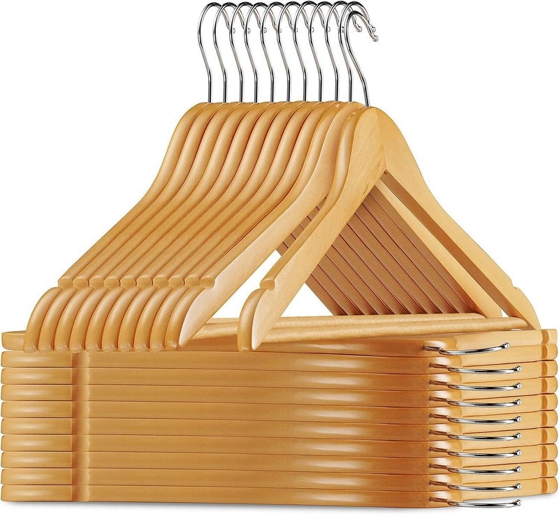 Solid Wood Clothes Hanger for Home and Hotel | Home & Living
