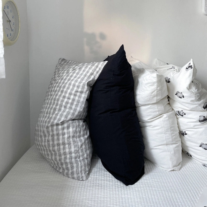 Pure Cotton Pillowcase Pair 48x74cm Soft Pillow Core Liner Cover | Home Textiles Bedding