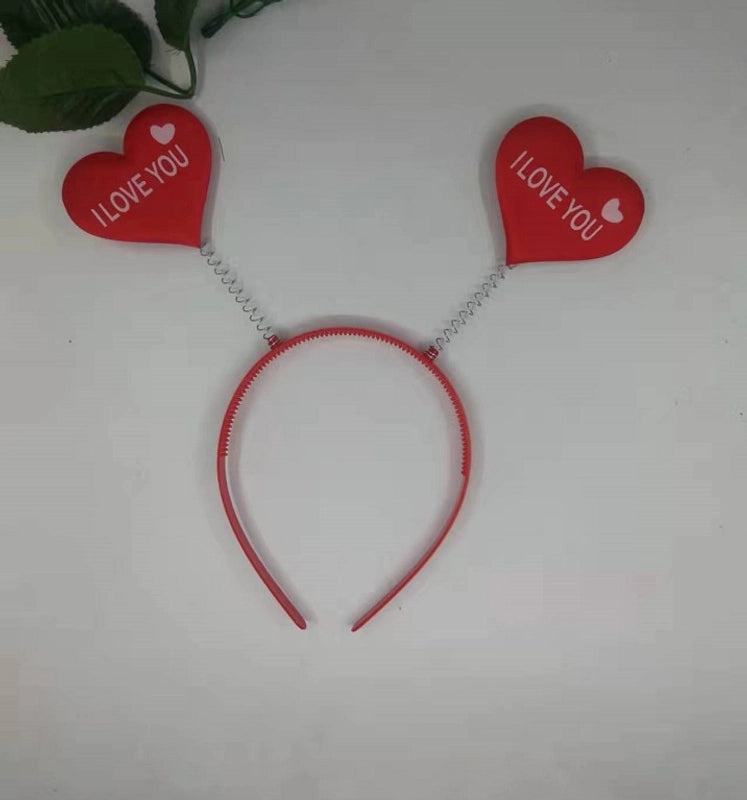 Red Heart Love Hairband 3D Valentine's Day Headband Festive Hair Accessories | Hair Accessories