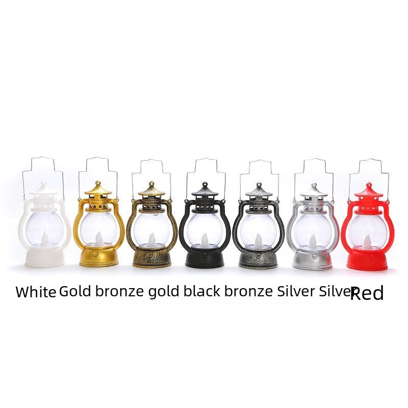 Retro Kerosene Lamp Christmas Decoration Small Lantern Creative Festival Atmosphere Gift | Home Decor & Seasonal Decorations