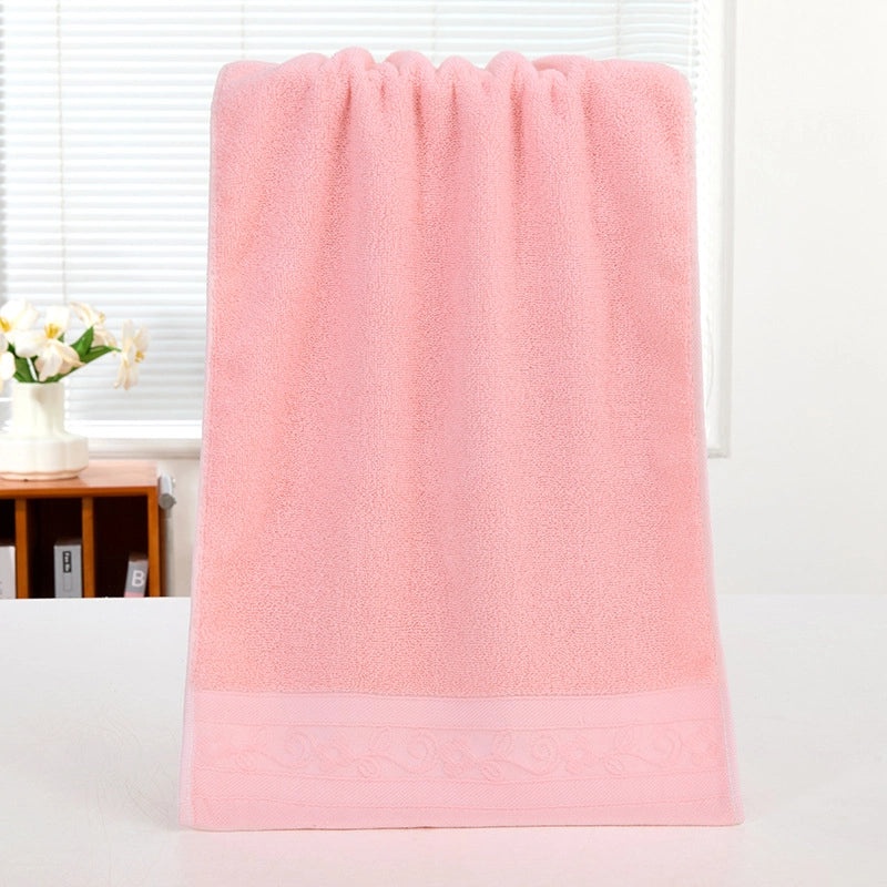 Pure Cotton Thickened Adult Face Towel with Watergrain Texture and Embroidered Logo|Home & Living Towels