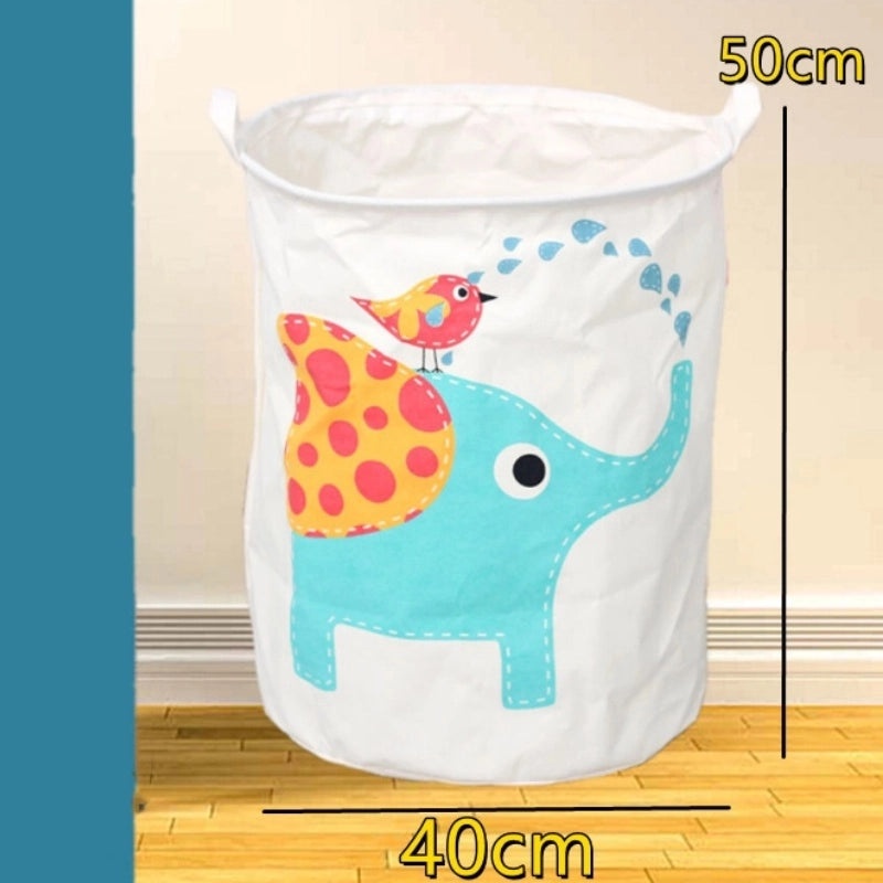 Geometric Animal Print Cotton Linen Storage Basket Minimalist Style|Home Storage & Organization