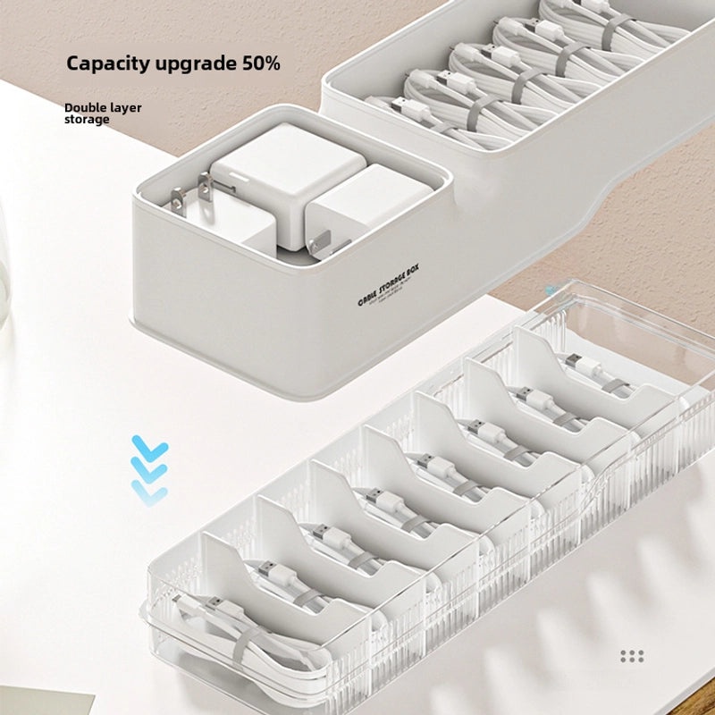 Charging Cable Organizer Box | Electronics Accessories Storage