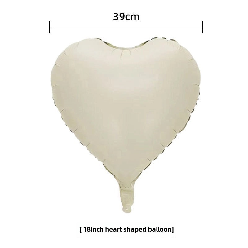 18 Inch Heart-Shaped Aluminum Foil Balloon for Wedding Valentine’s Day New Year Decoration | Party Supplies & Balloons