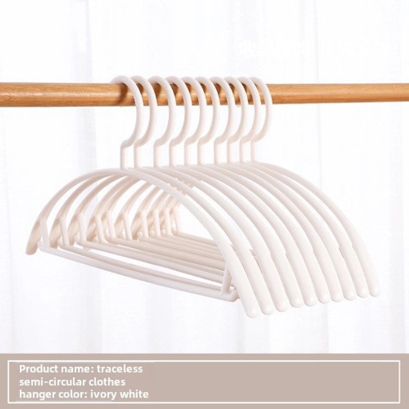Seamless Wide Shoulder Non-slip Plastic Clothes Hanger for Adults | Home & Living Storage Solutions