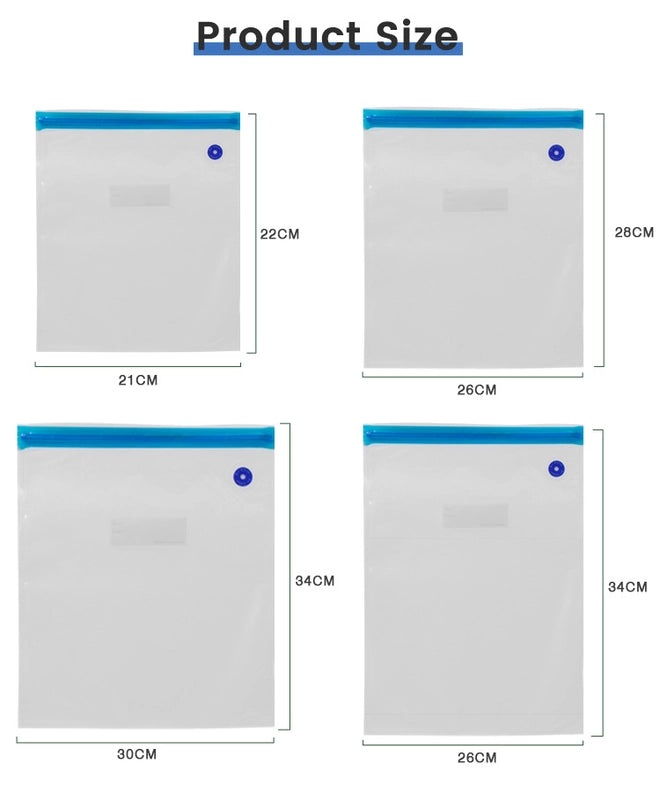 Food Grade Air Valve Vacuum Sealed Bag Self-sealing Zipper Preservation Bag|Food Storage Bags