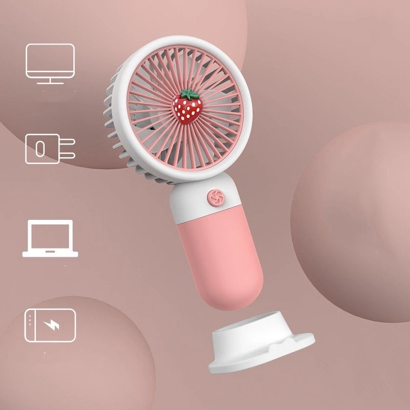 Mini Portable Solid Color Plastic Fan|Home & Garden Accessories