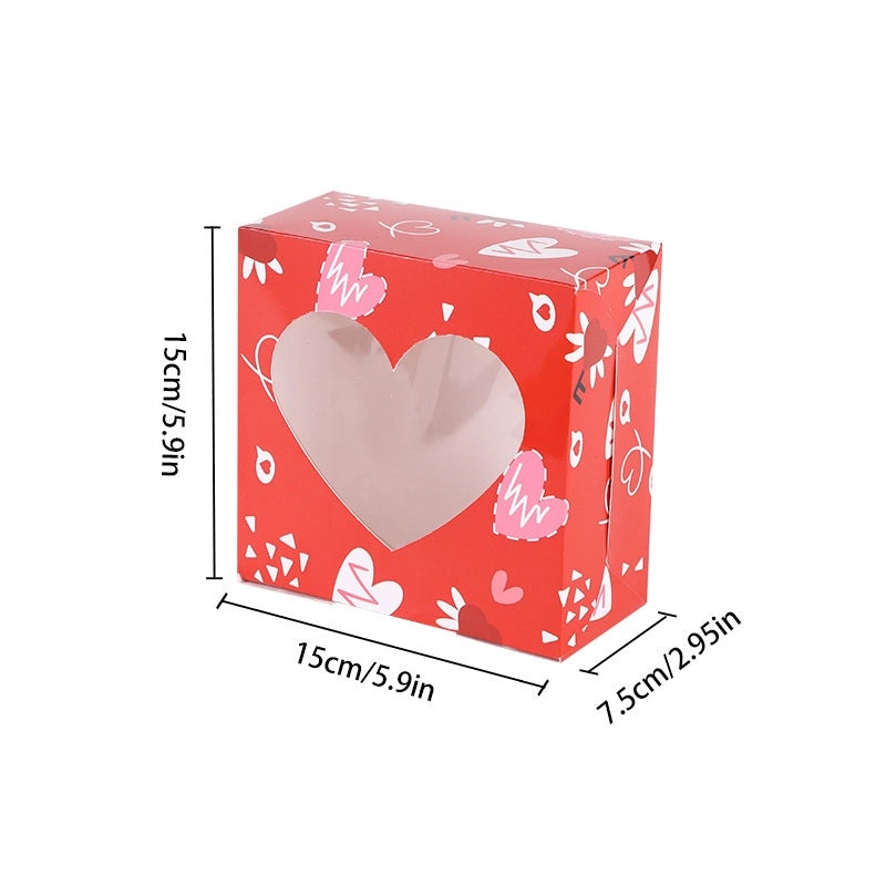 2 Pieces Valentine’s Day Heart-Shaped Paper Gift Wrapping Supplies Set | Holiday Party Gift Wrapping