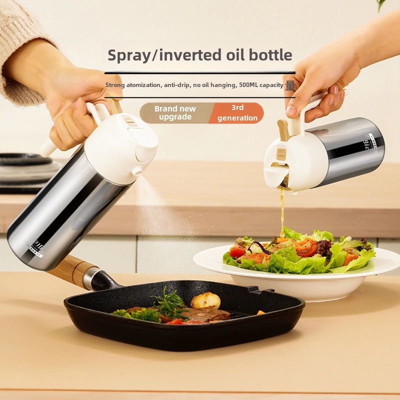 Food Grade 316 Stainless Steel Dual-Purpose Leak-Proof Kitchen Sprinkler Bottle | Kitchen Tools & Gadgets