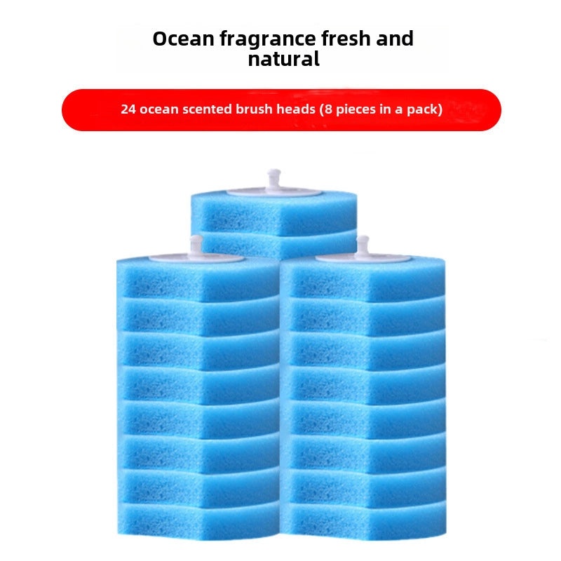 Disposable Long Handle Toilet Brush Set with Replaceable Heads for Household Deep Cleaning|Home Cleaning Supplies