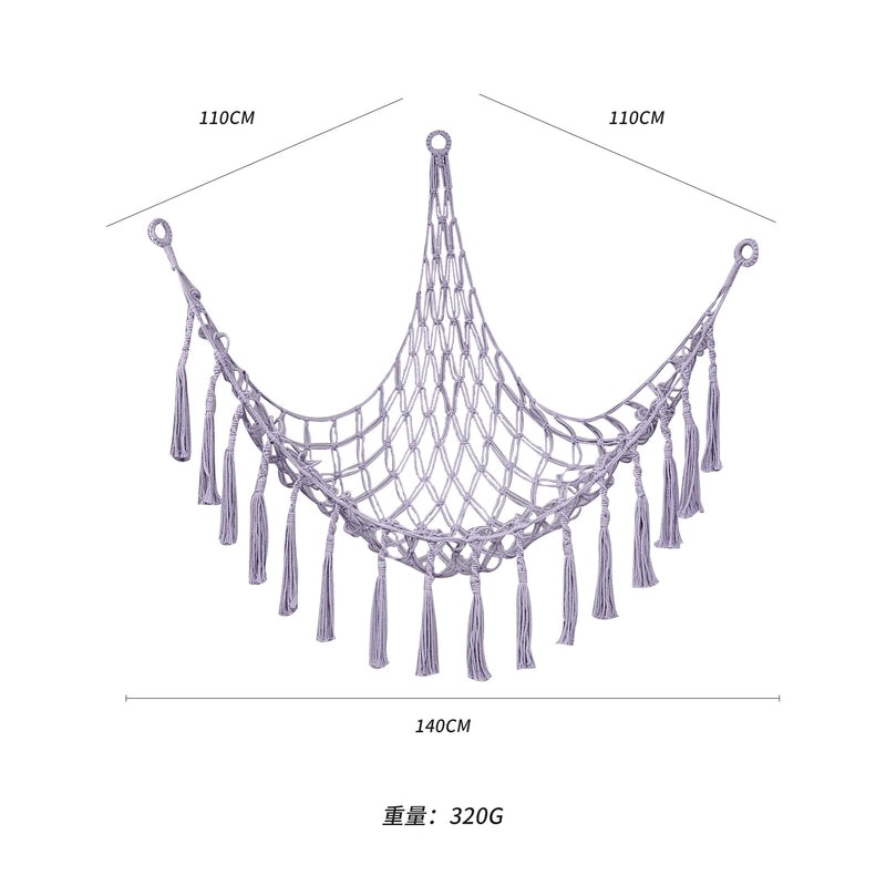 Bohemian Triangle Mesh Plush Toy Hammock Handwoven Lace Hanging Storage Organizer|Home & Living Storage