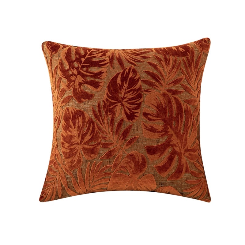 Maple Leaf Velvet Cushion Large Backrest Pillow for Office Nap Living Room Bedside|Home Decor Cushions