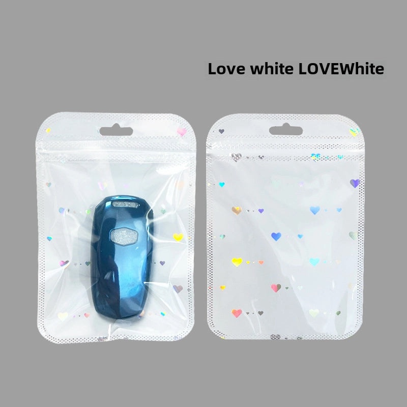 Yin Yang Lock Plastic Card Bag Small Gift Packaging Laser Self-Sealing Pocket for Jewelry|Jewelry Packaging