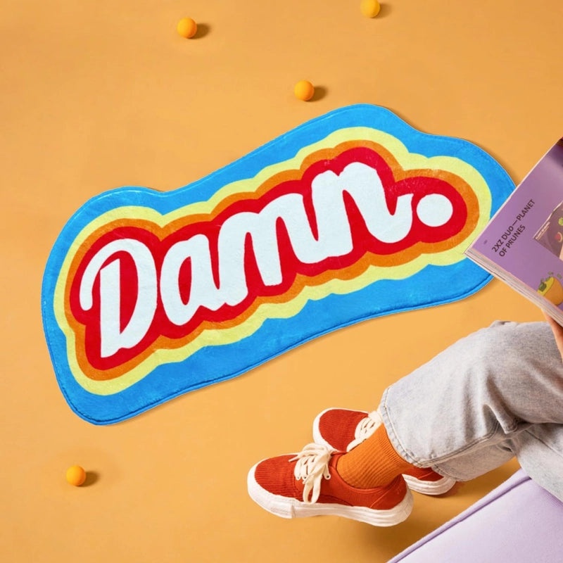 Letter Pattern Polyester Bath Mat for Bathroom Use|Home & Living Bath Accessories