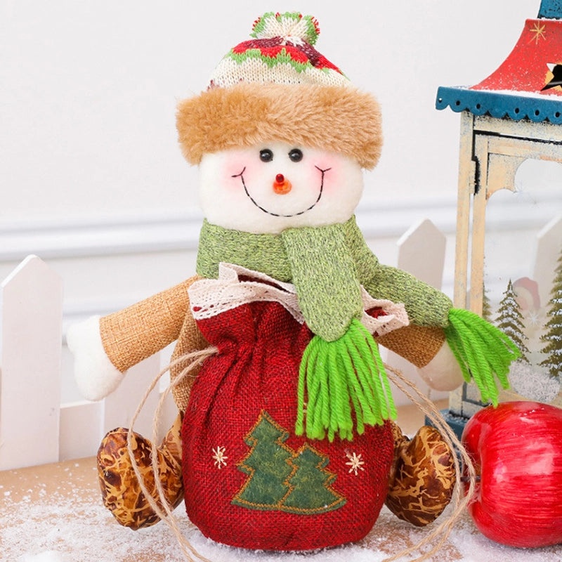 Christmas Tree Santa Claus Snowman Gift Bags Festive Party Wrapping Supplies|Holiday Party Supplies