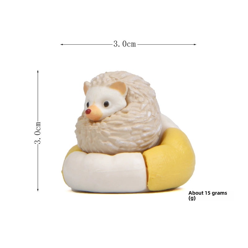 Miniature Sitting Hedgehog Sofa Doll DIY Home Garden Decor | Home & Garden Miniatures