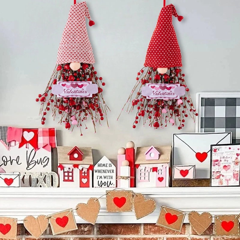 Valentine's Day Heart-Shaped Plastic Hanging Decorations Cute Holiday Date Ornaments|Home Decor