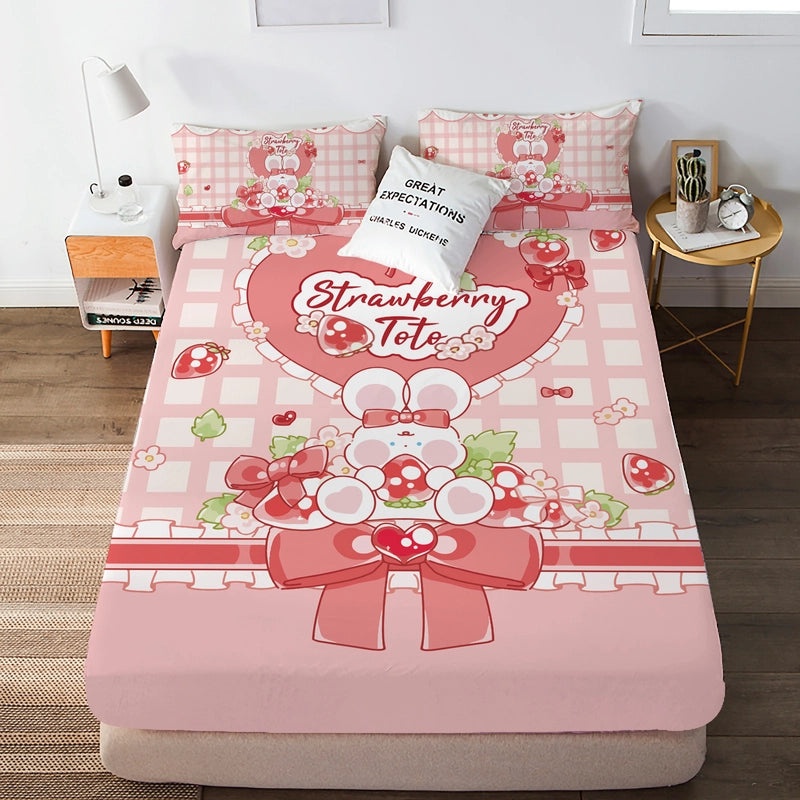 Cute Cartoon Character Polyester Pillowcase for Bedding | Home & Living Bedding Accessories