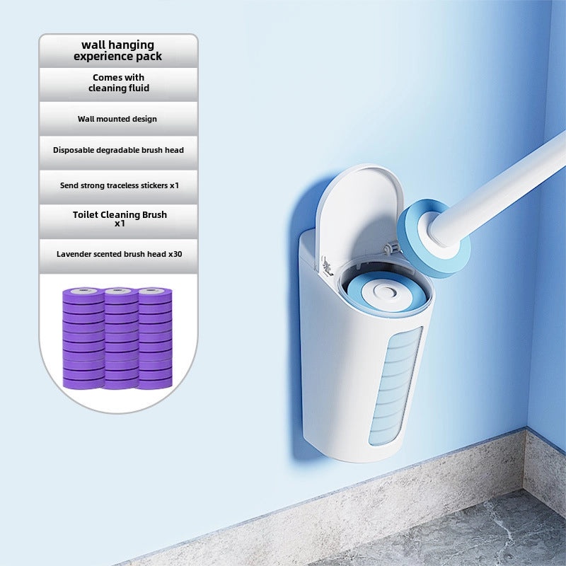 Disposable Toilet Brush Replacement Set Wall-Mounted Household Cleaning Brush | Bathroom Accessories