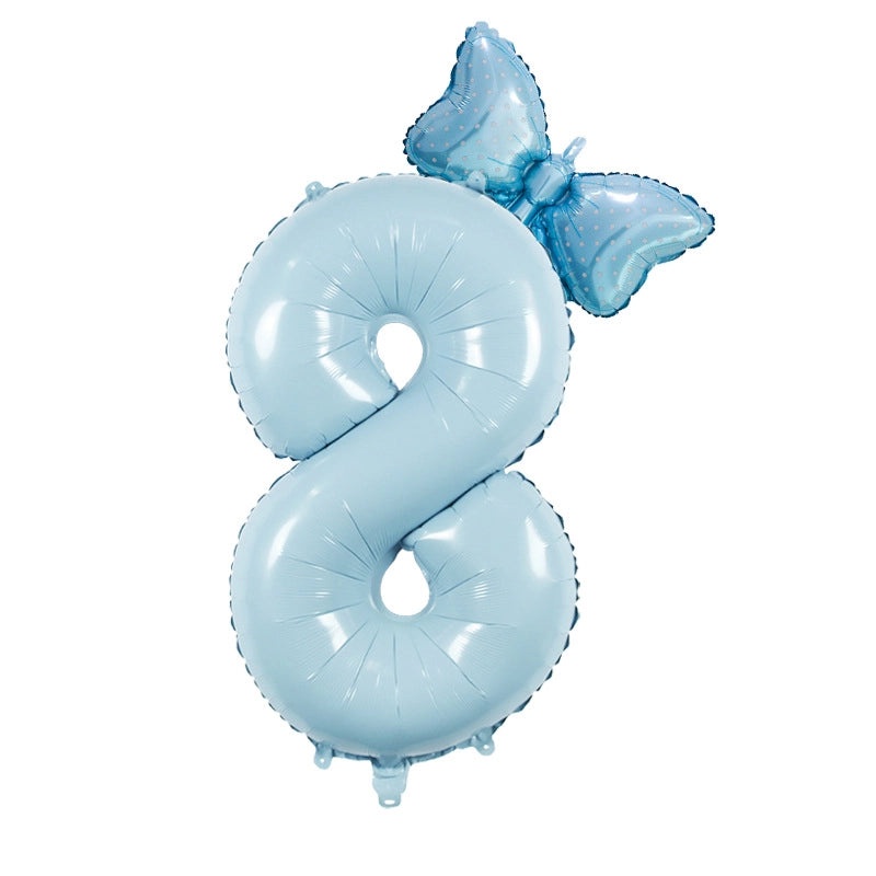 Modern Number Birthday Balloons Aluminum Foil Classic Basic Style | Party Decorations Balloons