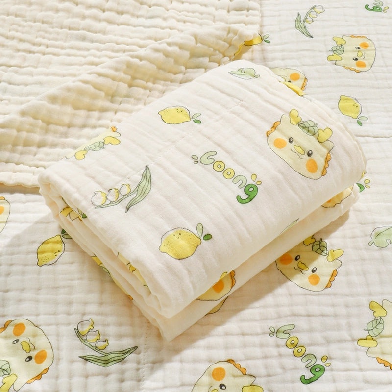 Newborn Cotton Six-layer Gauze Bath Towel Soft Baby Bath Swaddle Wrap|Baby Bath & Towels