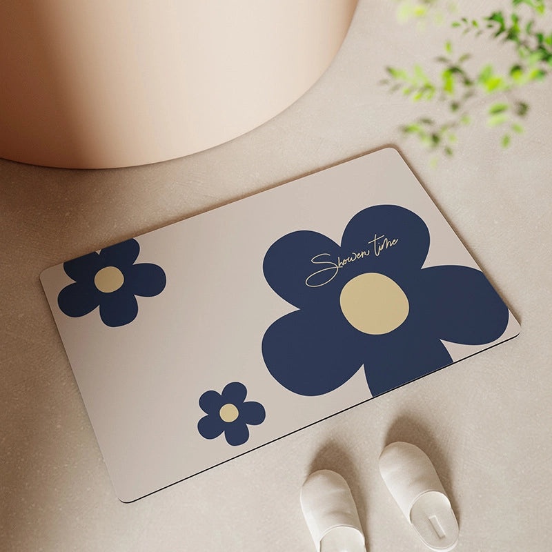 Absorbent Diatom Mud Bathroom Mat Non-Slip Quick-Dry Door Rug for Toilet Home Use|Bathroom Accessories