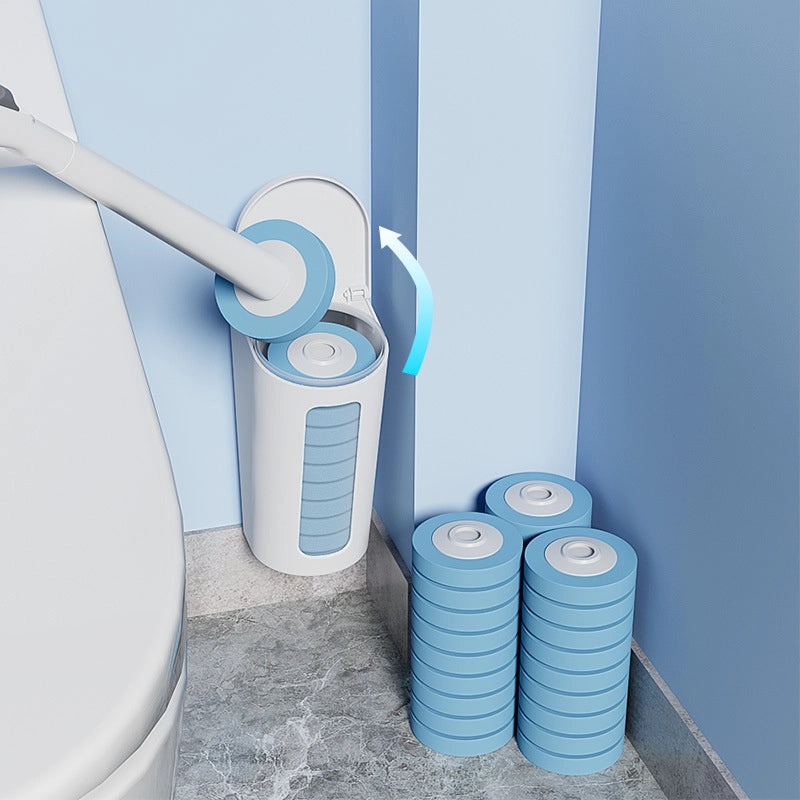 Disposable Toilet Brush Replacement Set Wall-Mounted Household Cleaning Brush | Bathroom Accessories