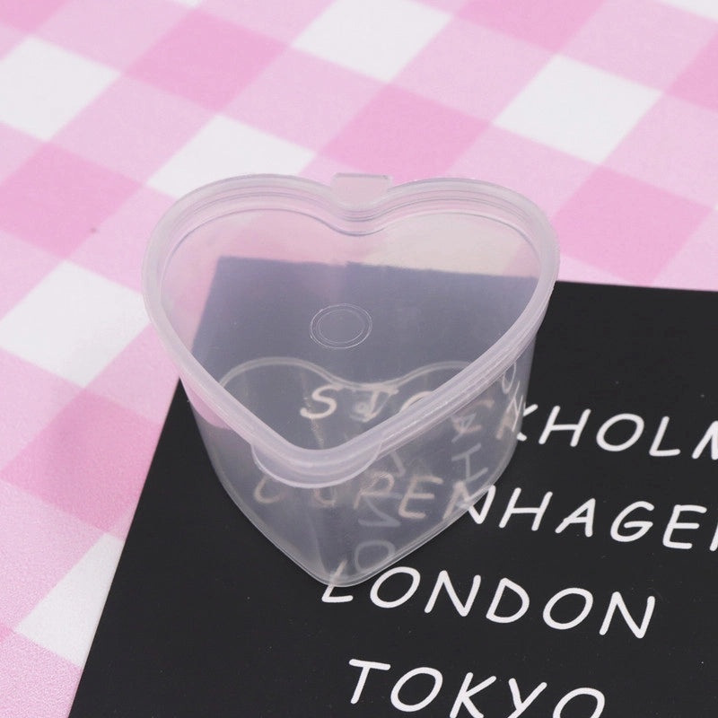 Elegant Heart-Shaped Plastic Storage Box for Casual Minimalist Style|Home Organization & Storage