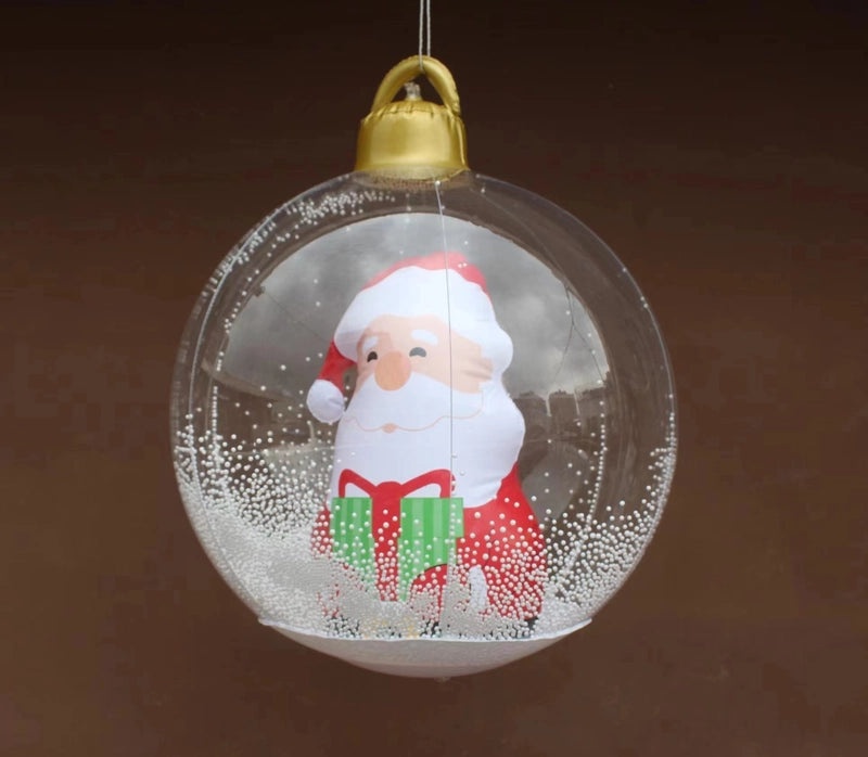 Christmas Pastoral Tree Santa Claus Snowman PVC Decorative Props for Festival Party|Seasonal Decorations