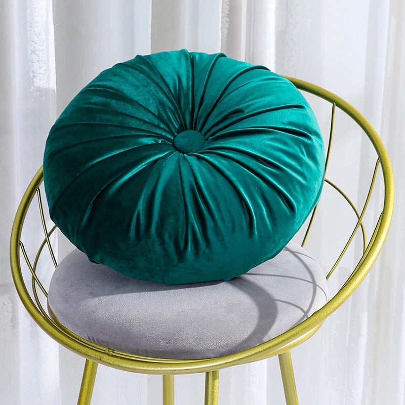 Nordic Velvet Round Seamless Sofa Cushion Light Luxury Solid Color Simple Irregular Design|Home Decor Cushions
