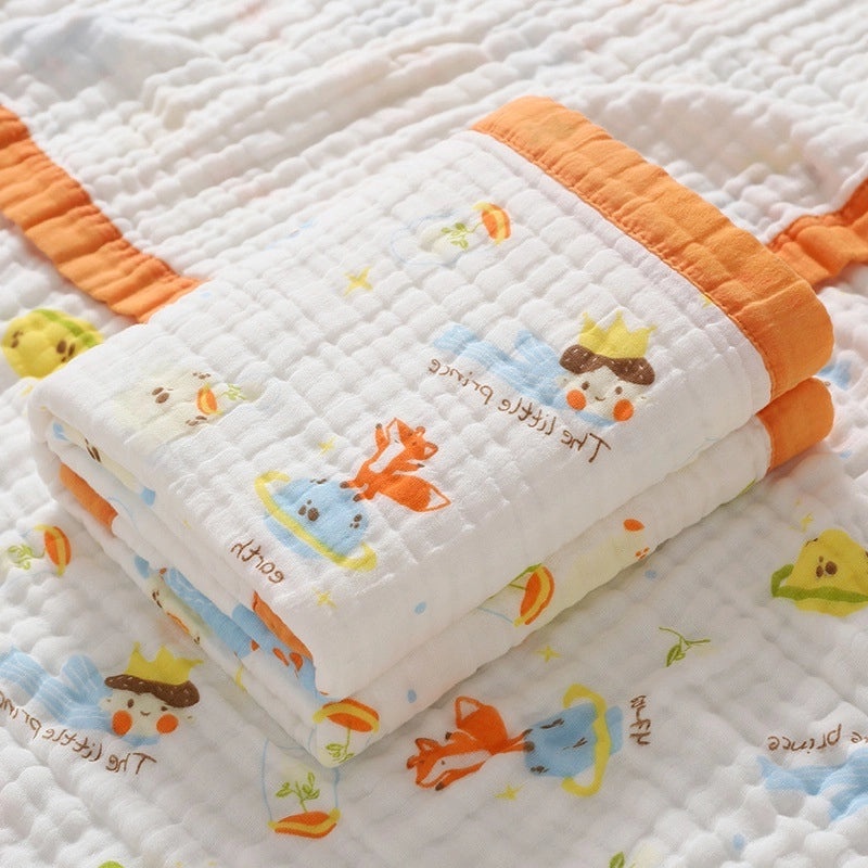 Newborn Baby Soft Cotton Bath Towel Absorbent Gauze Wrap Summer Lightweight Quilt|Baby Bath & Towels