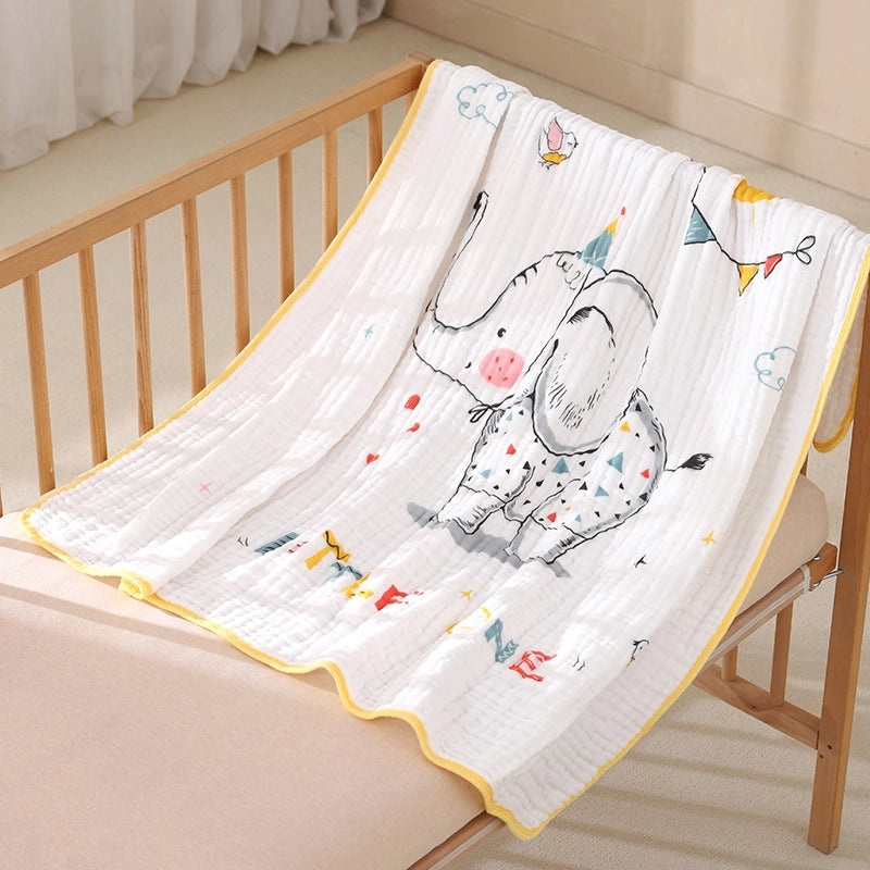 Newborn Baby Soft Cotton Bath Towel Absorbent Gauze Wrap Summer Lightweight Quilt|Baby Bath & Towels