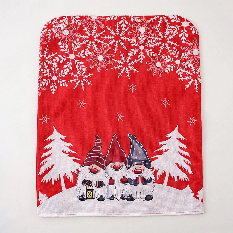 Minimalist Snowflake Chair Cover for Christmas Holiday Daily Use|Home Decor and Seasonal Accessories