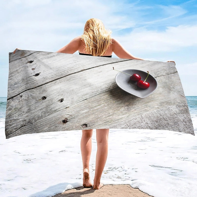 Adorable Cherry Patterned Superfine Fiber Towel | Home & Kitchen Towels