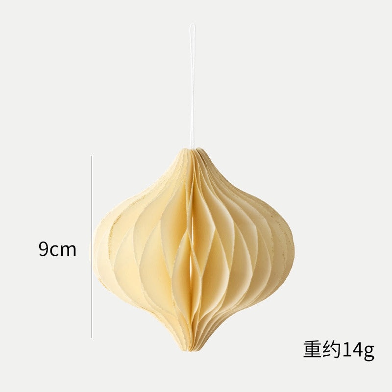 Nuoqi Nordic Origami Honeycomb Christmas Tree Ornament Pendant for Home Party Decoration Supplies|Christmas Decorations