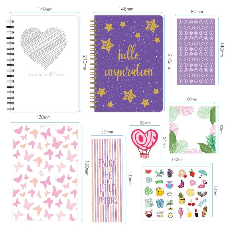 Handmade Minimalist Heart Letter Stickers for Class Graduation Paper | Stationery & Craft Supplies