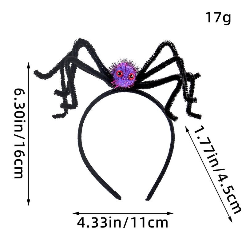 Halloween Spider Hair Band Retro Hip-Hop Style Funny Plastic Cloth Party Festival Accessory|Hair Accessories