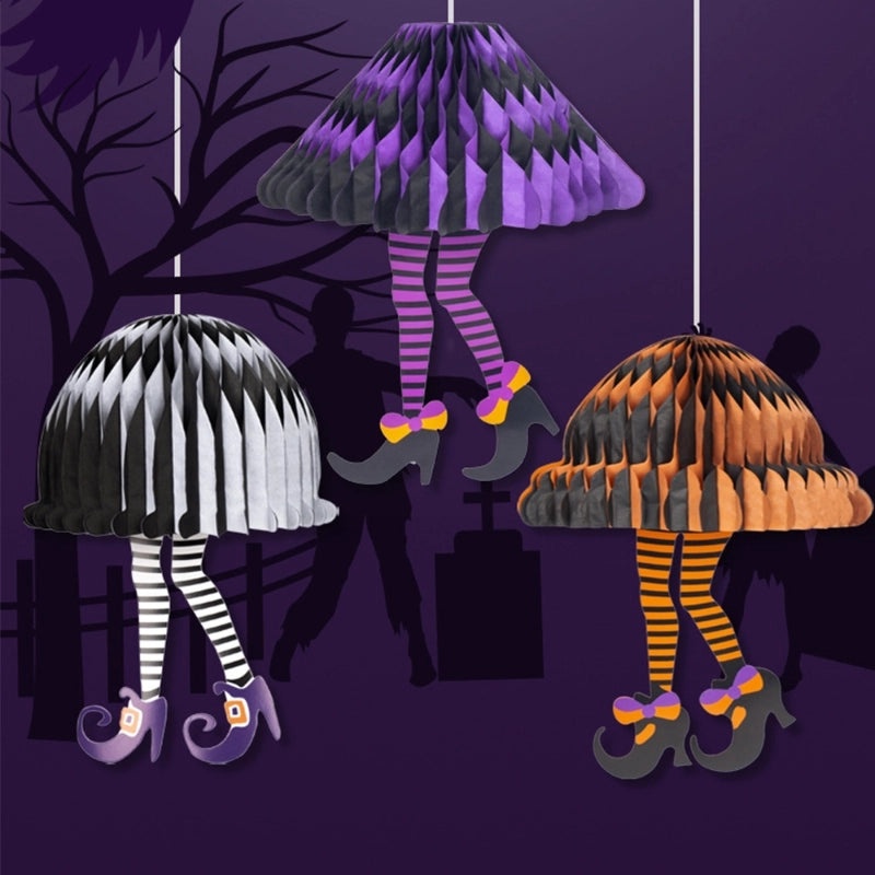 Halloween Minimalist Paper Shoe Hanging Ornament for Daily Home Decor|Holiday Decorations