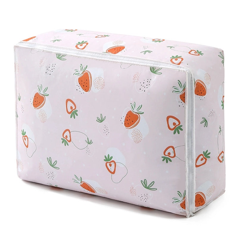 Modern Minimalist PEVA Zipper Quilt Storage Bag Cube Dustproof Household Clothes Organizer|Home Storage Organizers