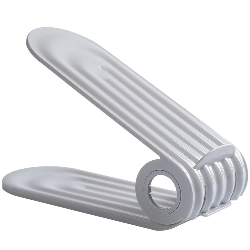 Double-layer Plastic Shoe Rack | Home Storage Organizer | Space-saving, Economical Shoe Holder | Simple Design | Shoe Storage Rack|Storage & Orga