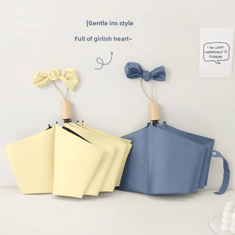 Large Folding Sun Umbrella for Women UV Protection Dual-purpose Sunscreen and Rain Umbrella Custom Logo Print|Outdoor Accessories