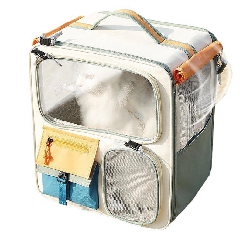 Portable Cat Backpack Carrier with Large Capacity for Pets | Pet Carriers & Backpacks