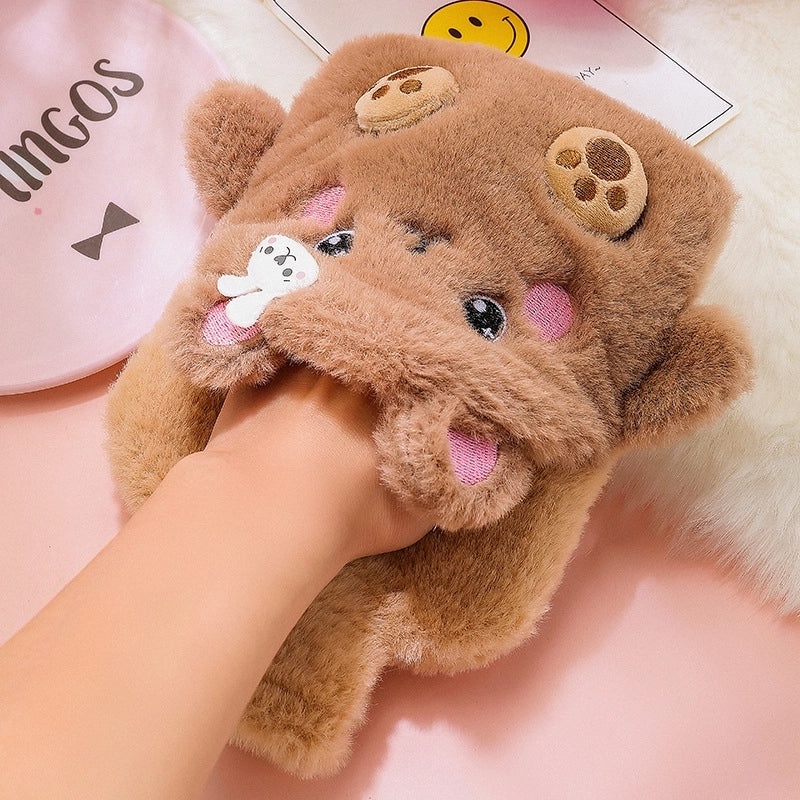 Cute Cartoon Rabbit Plush Hot Water Bag with Thick PVC Water Injection | Home & Living Warmers