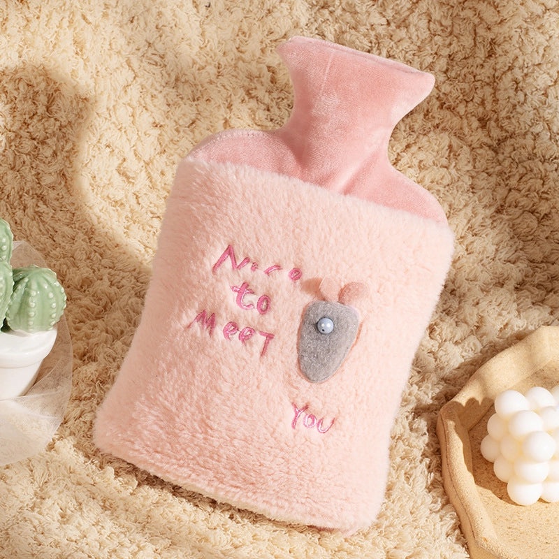 Cartoon Flower Pattern High Density PVC Hot Water Bag for Fans & Heating | Home & Living Accessories